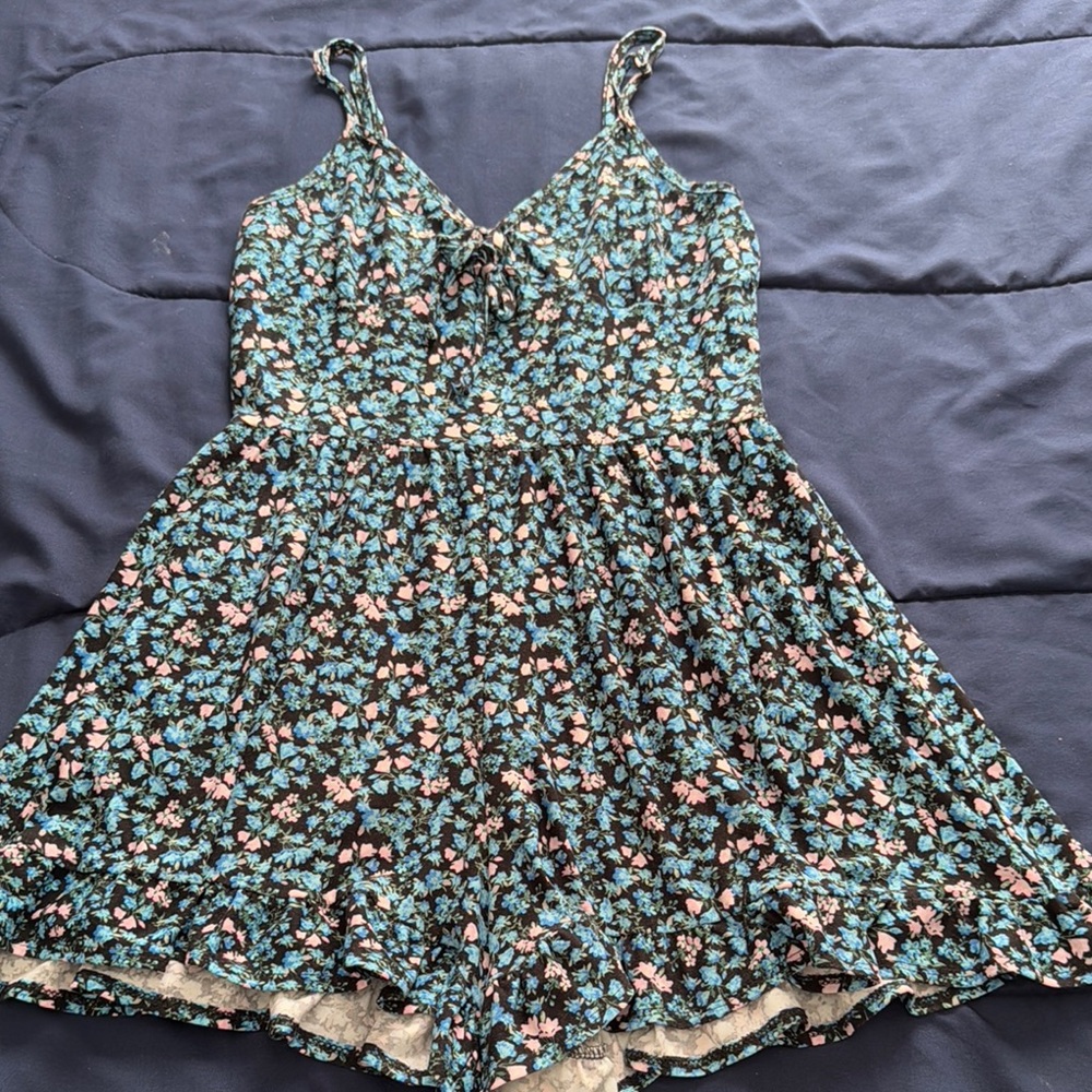 Floral Print Sleeveless Dress